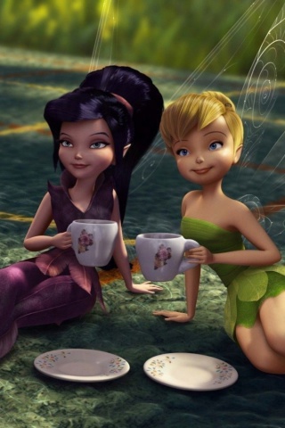 Das Tinker Bell And The Great Fairy Rescue Wallpaper 320x480