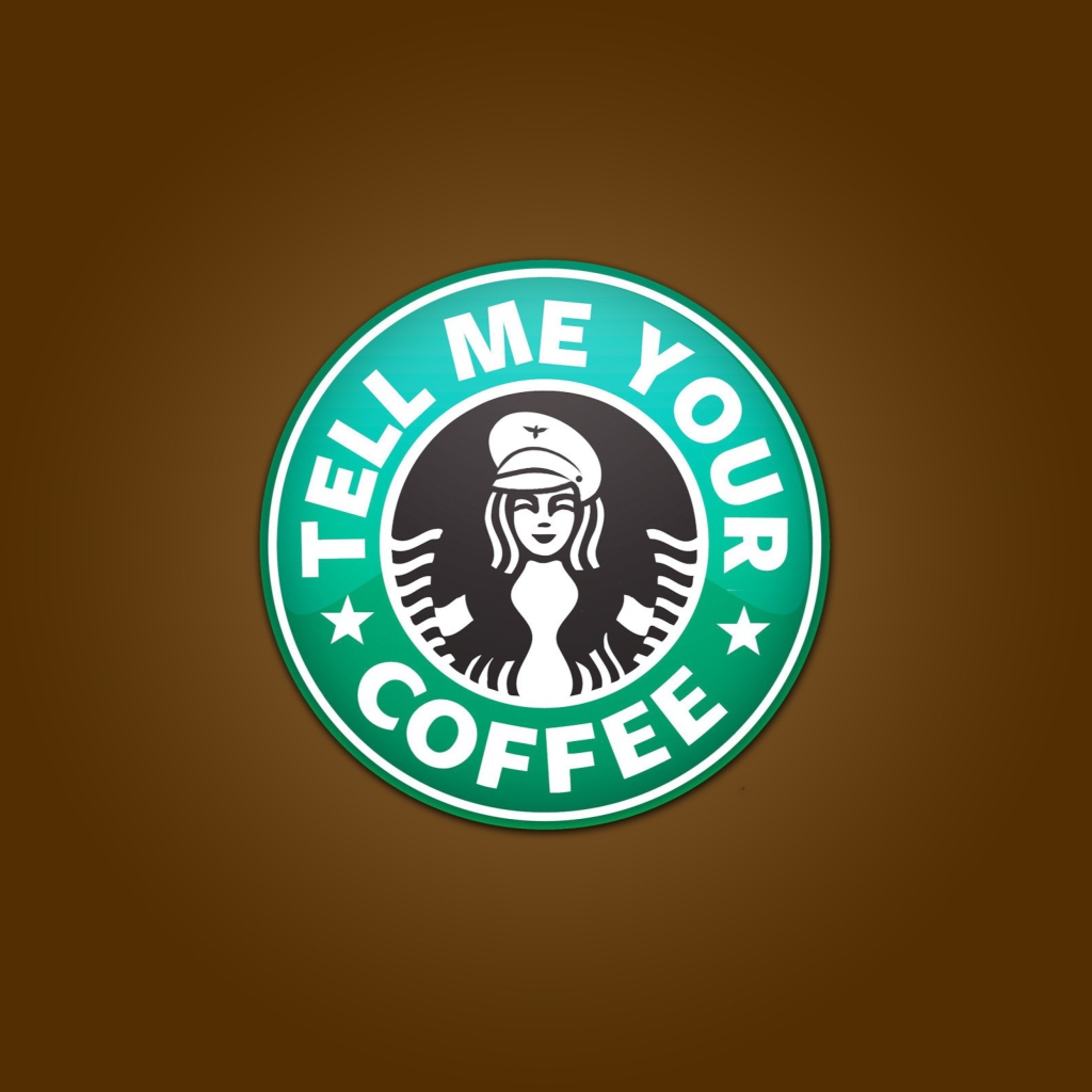 Starbucks Coffee Logo wallpaper 1024x1024