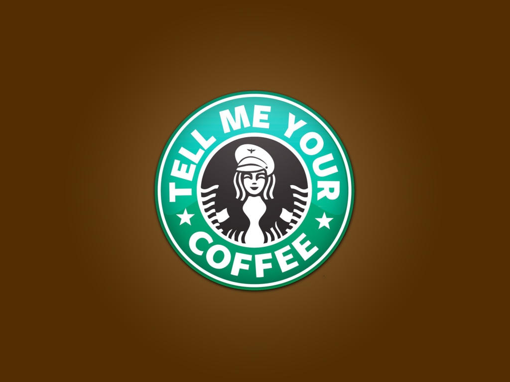 Starbucks Coffee Logo wallpaper 1024x768