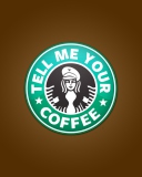 Fondo de pantalla Starbucks Coffee Logo 128x160
