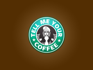 Обои Starbucks Coffee Logo 320x240