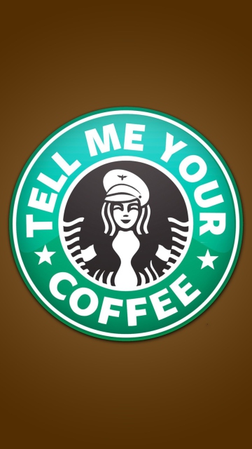 Fondo de pantalla Starbucks Coffee Logo 360x640