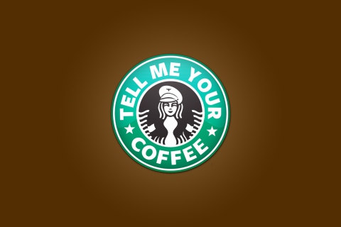 Обои Starbucks Coffee Logo 480x320