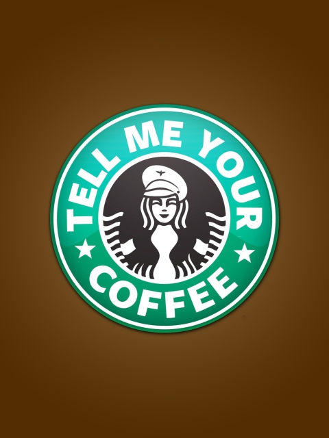 Обои Starbucks Coffee Logo 480x640