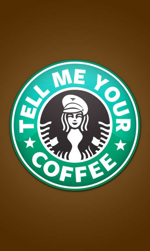 Fondo de pantalla Starbucks Coffee Logo 480x800