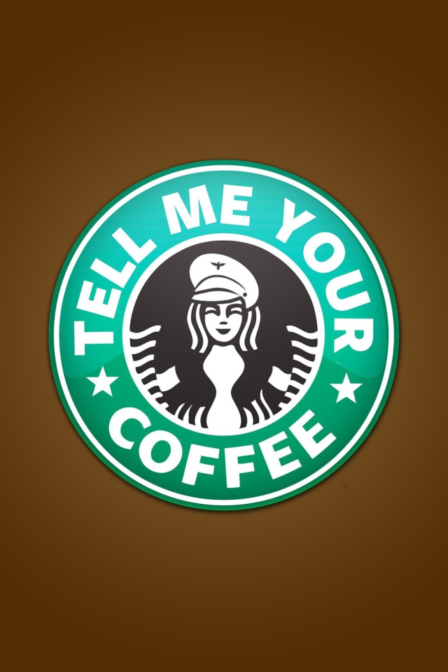 Обои Starbucks Coffee Logo 640x960