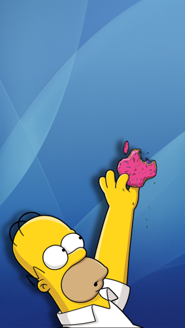 Fondo de pantalla Apple Simpson 360x640