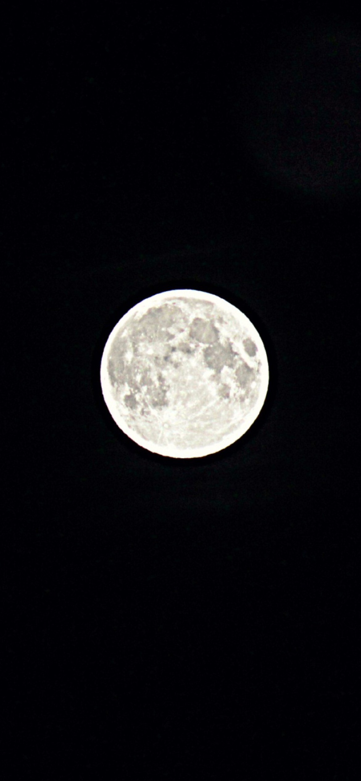 Sfondi Moon In Black Sky 1170x2532