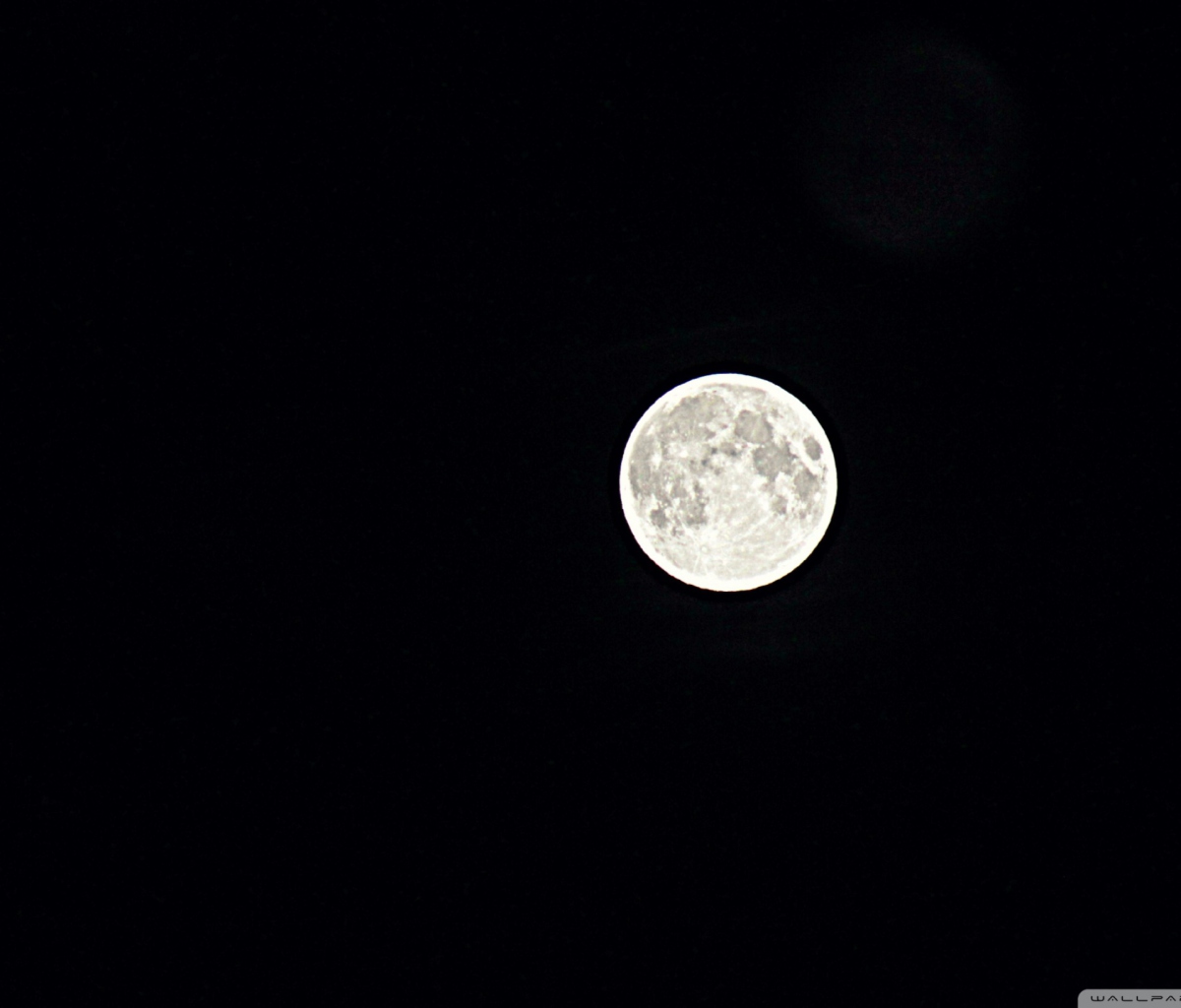 Sfondi Moon In Black Sky 1200x1024