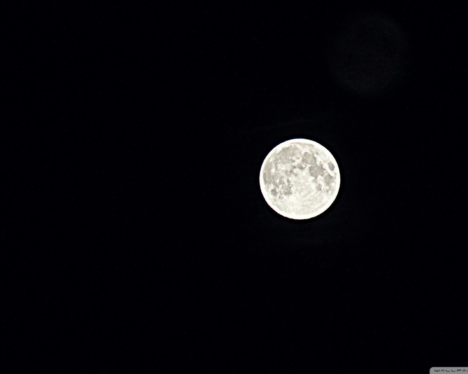 Sfondi Moon In Black Sky 1600x1280