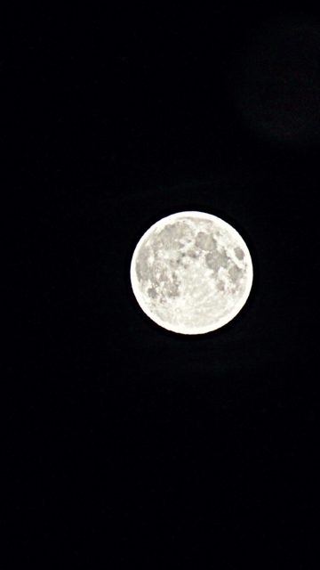 Sfondi Moon In Black Sky 360x640