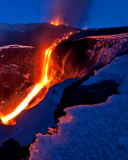 Fondo de pantalla Volcano Eruption 128x160