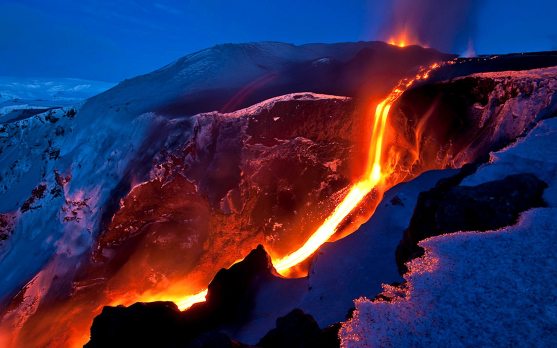 Volcano Eruption wallpaper 1920x1200