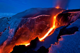 Volcano Eruption - Obrázkek zdarma pro 1080x960