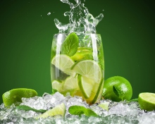 Das Glass With Lime Wallpaper 220x176