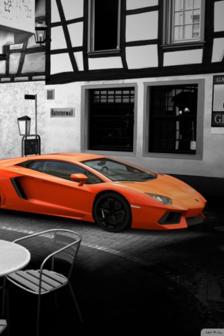 Fondo de pantalla Lamborghini Aventador 320x480