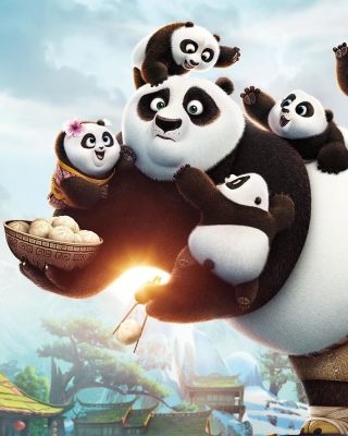 Kung Fu Panda Family sfondi gratuiti per Nokia 5800 XpressMusic
