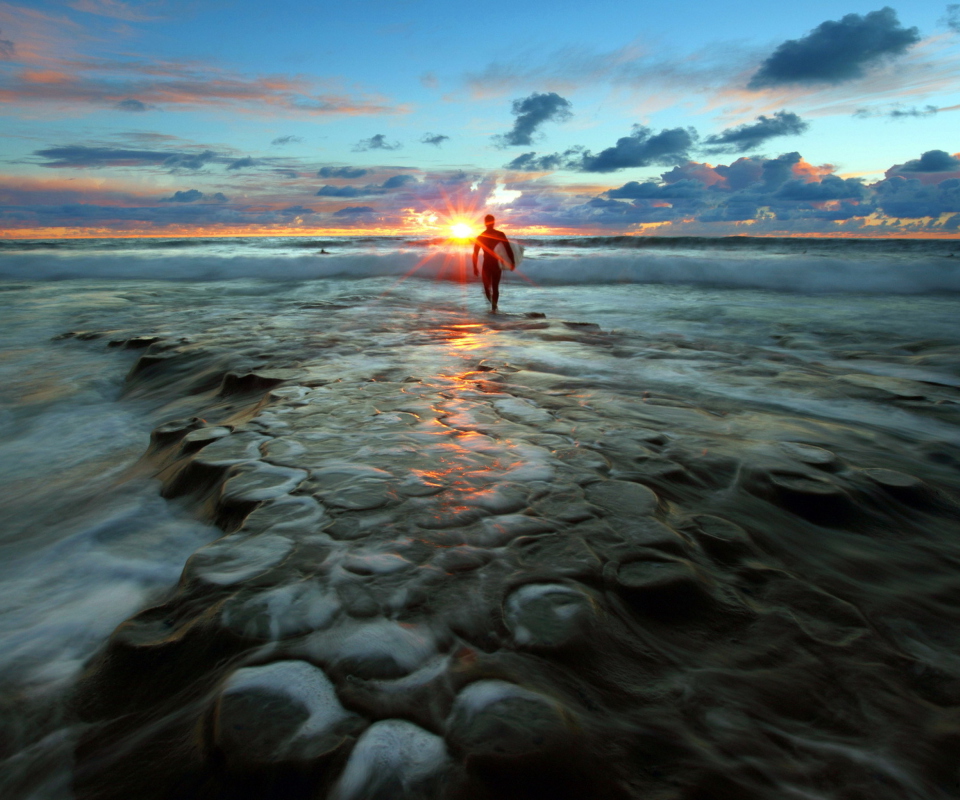 Sfondi Sunset Surfing 960x800