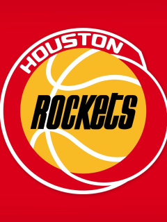 Das Houston Rockets Logo Wallpaper 240x320