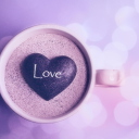 Love Heart In Coffee Cup screenshot #1 128x128