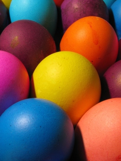 Fondo de pantalla Easter Eggs 240x320