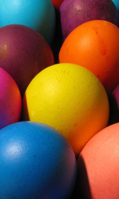 Обои Easter Eggs 240x400