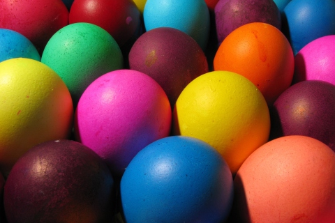 Das Easter Eggs Wallpaper 480x320