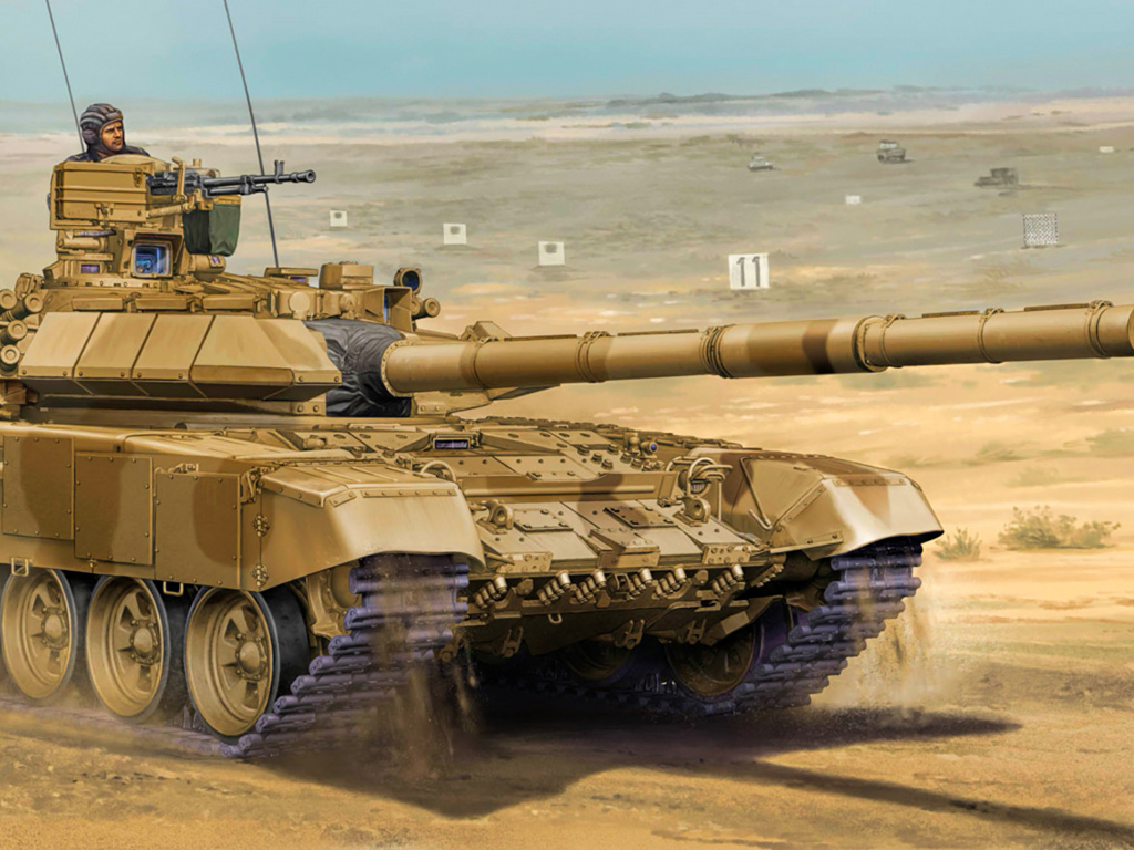 Das T 90 Tank Wallpaper 1024x768