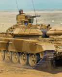 Обои T 90 Tank 128x160