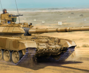 Fondo de pantalla T 90 Tank 176x144