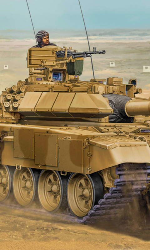 T 90 Tank wallpaper 480x800