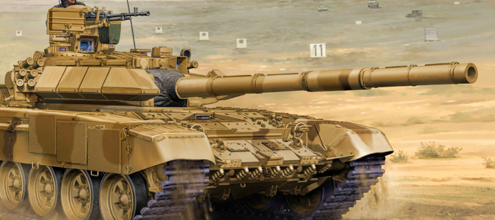 Das T 90 Tank Wallpaper 720x320