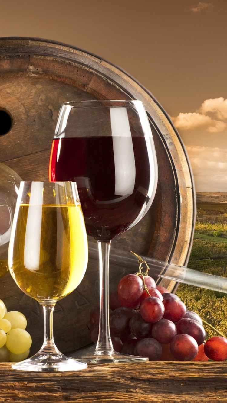 Sfondi Grapes Wine 750x1334