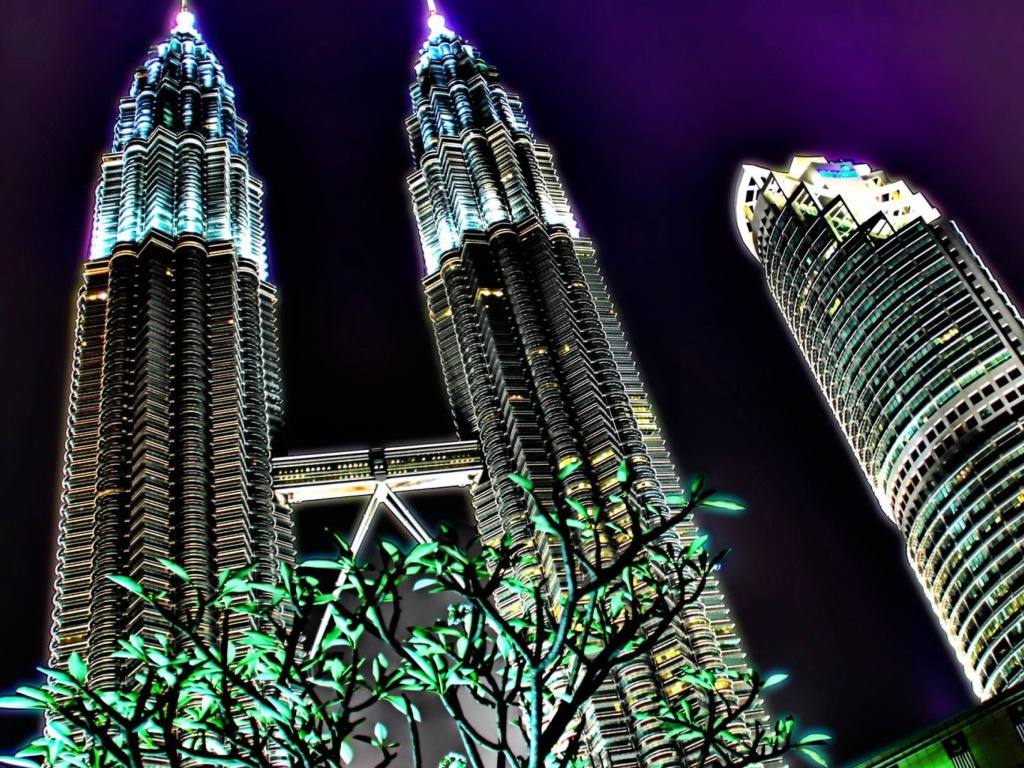 Fondo de pantalla Malaysia, Petronas Towers Twins 1024x768