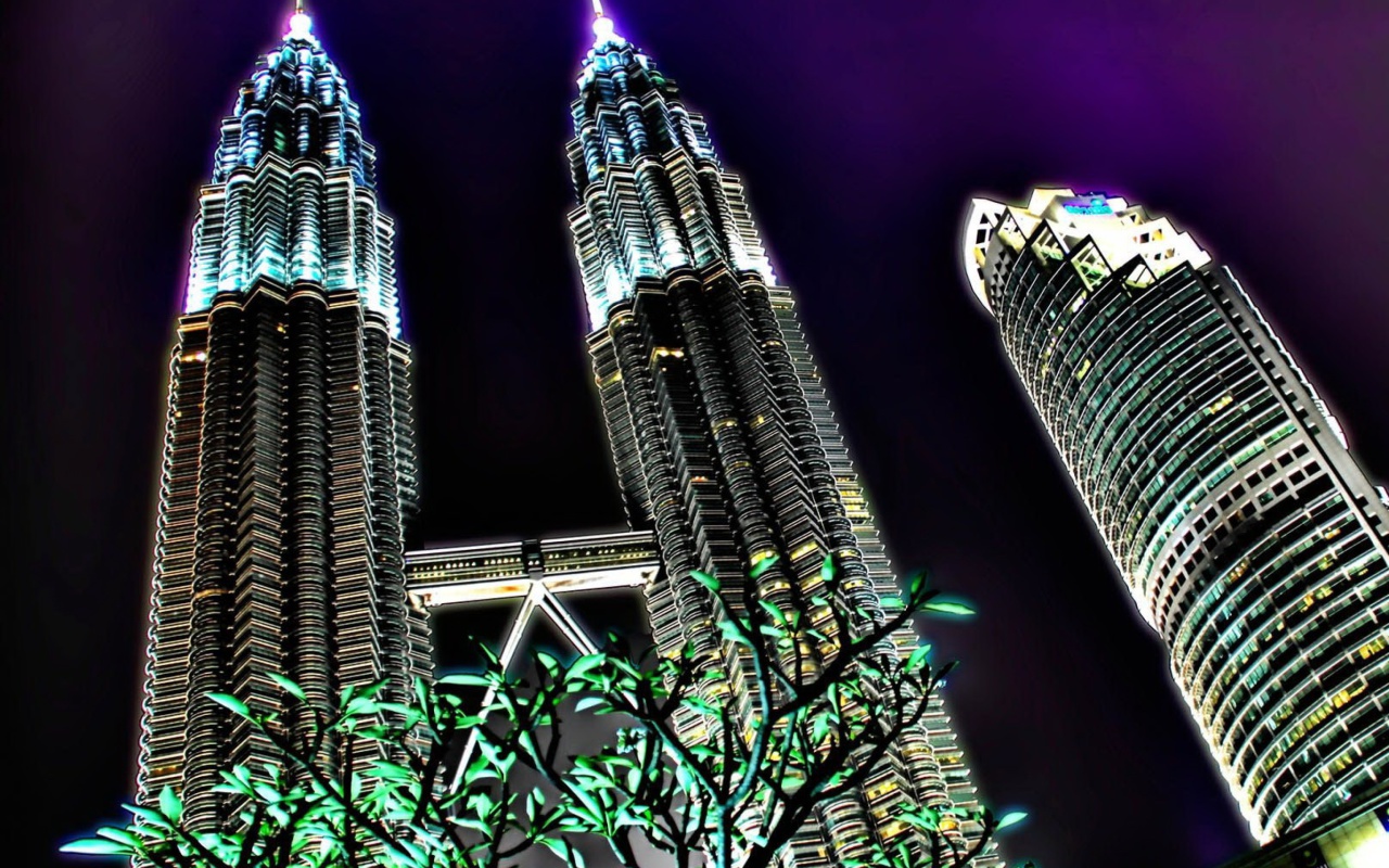 Malaysia, Petronas Towers Twins wallpaper 1280x800
