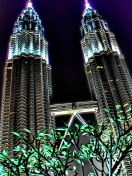 Malaysia, Petronas Towers Twins wallpaper 132x176