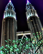 Screenshot №1 pro téma Malaysia, Petronas Towers Twins 176x220