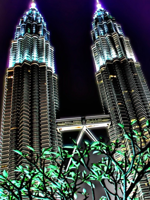 Обои Malaysia, Petronas Towers Twins 480x640