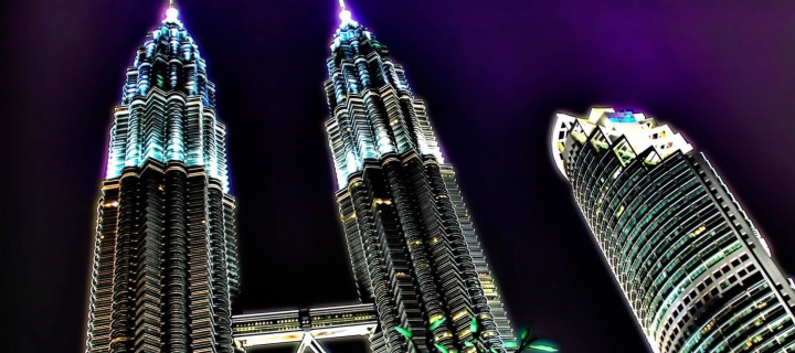 Das Malaysia, Petronas Towers Twins Wallpaper 720x320