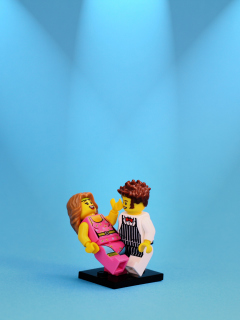 Dance With Me Lego wallpaper 240x320