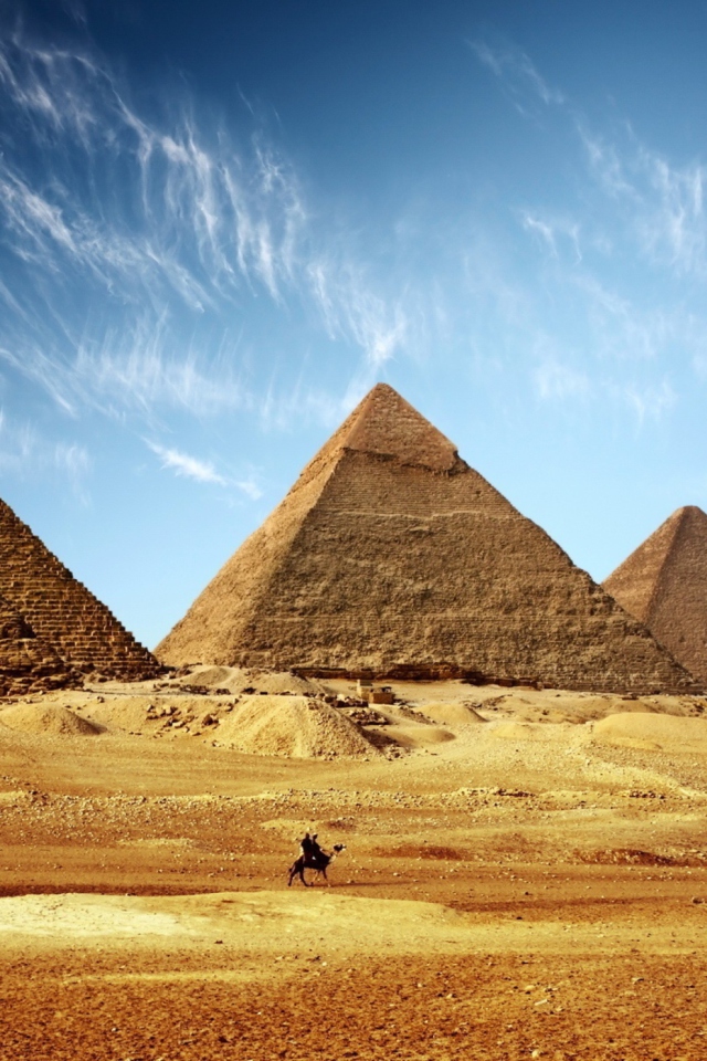 Fondo de pantalla Pyramids 640x960