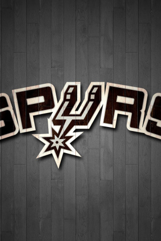 San Antonio Spurs Logo wallpaper 320x480