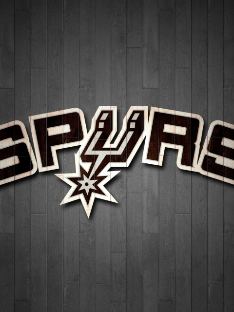 Das San Antonio Spurs Logo Wallpaper 480x640