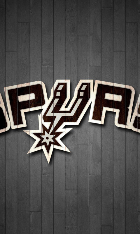 San Antonio Spurs Logo wallpaper 480x800