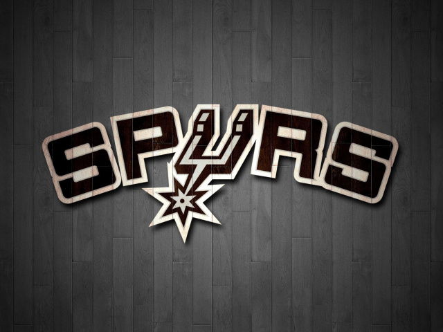San Antonio Spurs Logo wallpaper 640x480