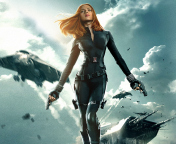 Fondo de pantalla Captain America The Winter Soldier - Black Widow 176x144