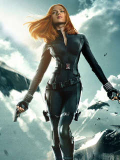 Screenshot №1 pro téma Captain America The Winter Soldier - Black Widow 240x320