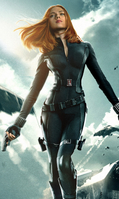 Screenshot №1 pro téma Captain America The Winter Soldier - Black Widow 240x400