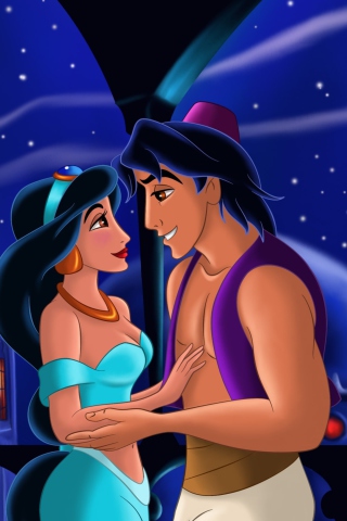 Fondo de pantalla Aladdin Walt Disney 320x480