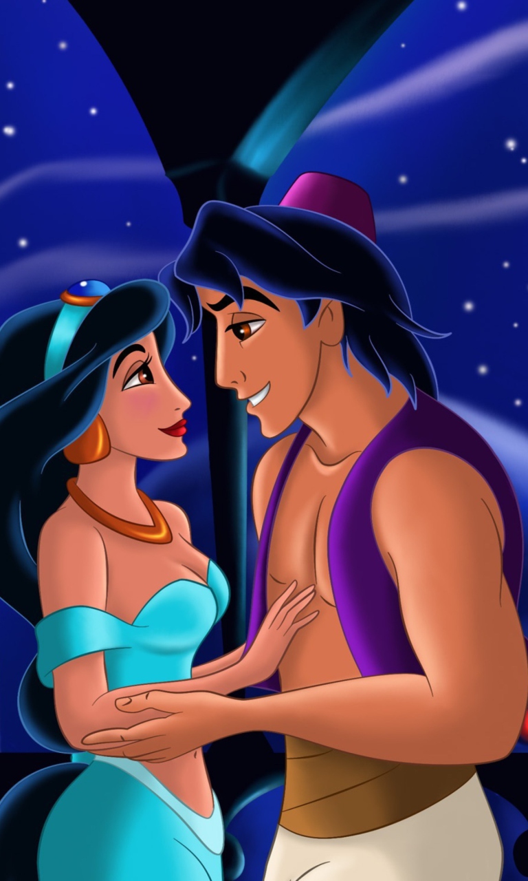 Sfondi Aladdin Walt Disney 768x1280